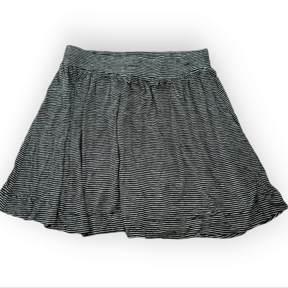 Ann Taylor Loft Striped Pull On Knit Mini Skirt S - Picture 1 of 4